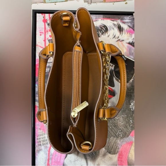 *NWT*  Nanette Lepore Valle Camel Convertible Satchel and crossbody Bag - Picture 7 of 10